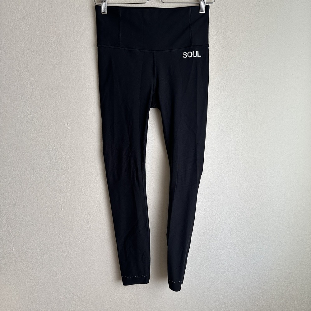 Lululemon SoulCycle Tight Stuff Tight II Women 8 Black High Rise Compression 25"
